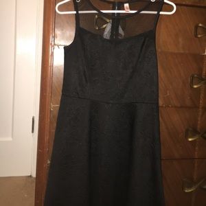 Black Floral Pattern Dress