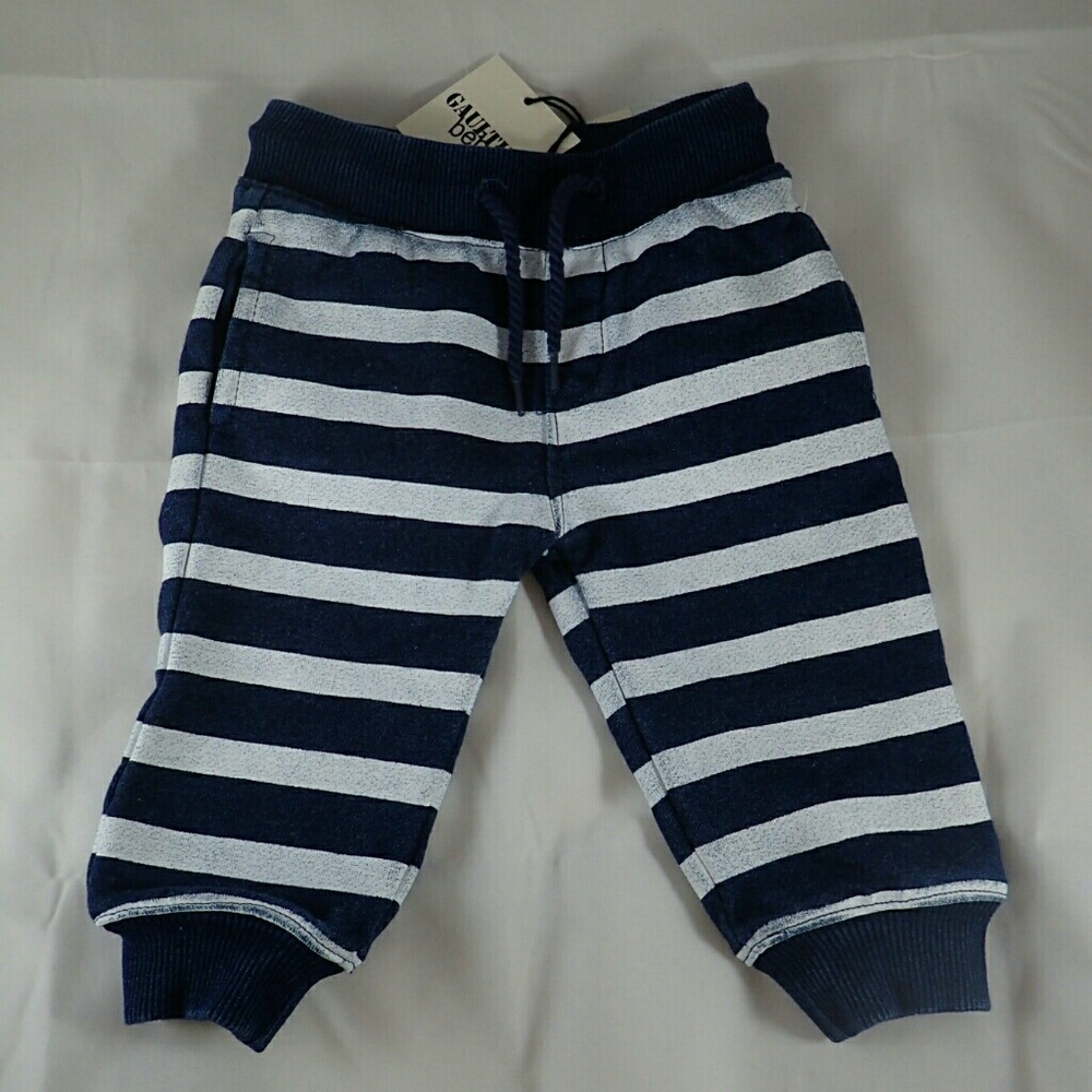 Gaultier Bebe Navy/White Sweatpants 9M - NWT