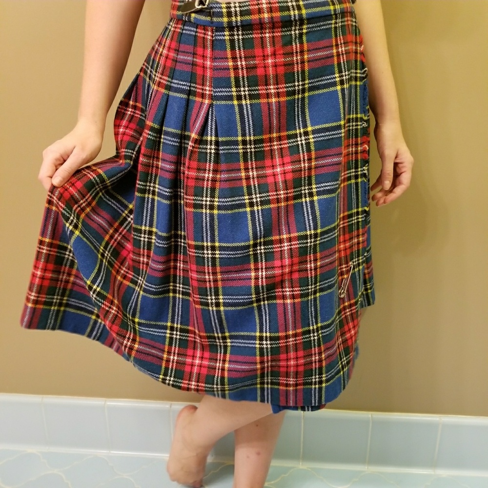 Authentic Vintage Scottish Wool Skirt