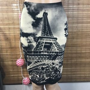 Pencil stretchy skirt Grey black summer soft boho