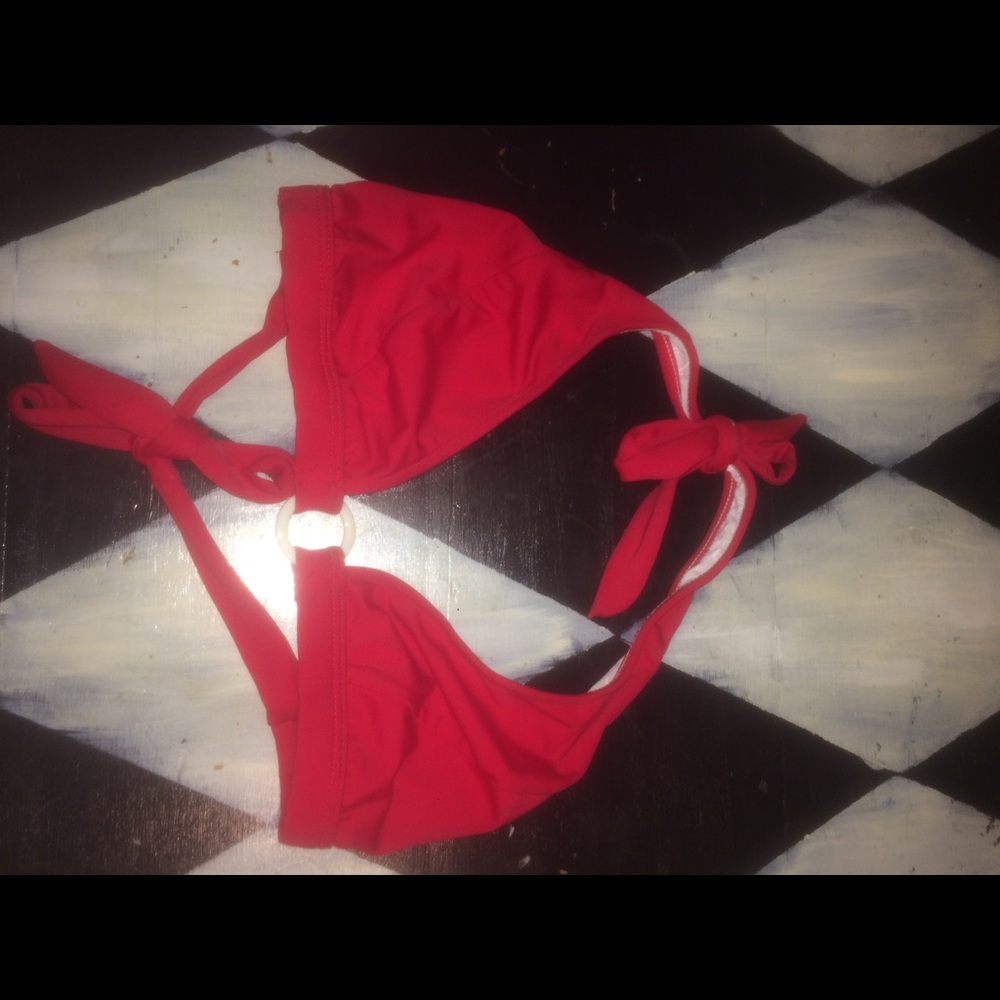Stunning red swim top