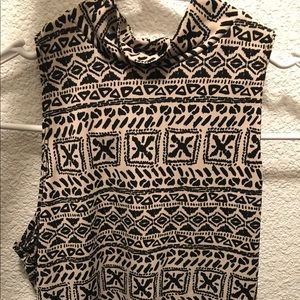 Tribal crop top