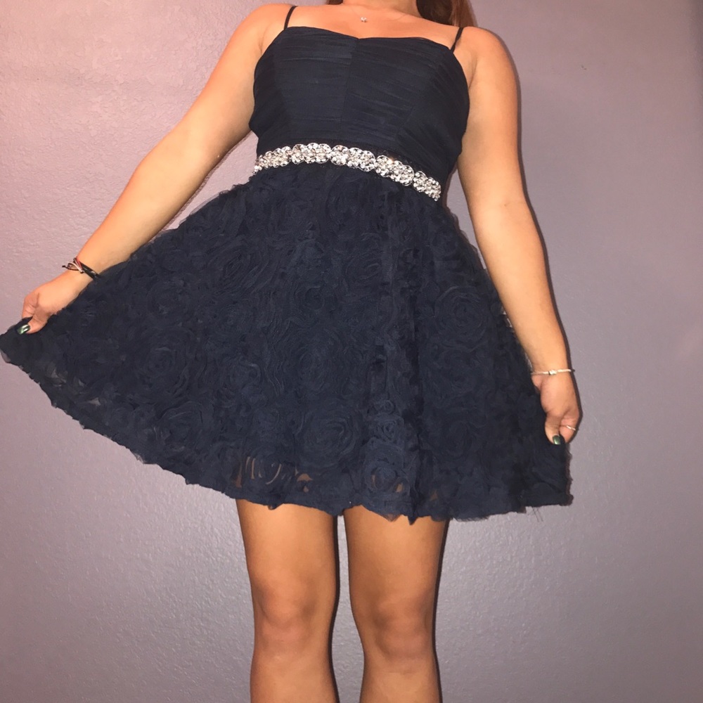 Short Navy Blue Dress