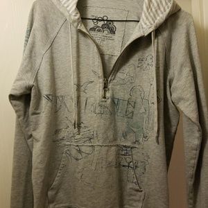 The gap half zip pull over hoodie.