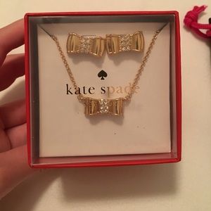 Kate spade matching necklace and earring set