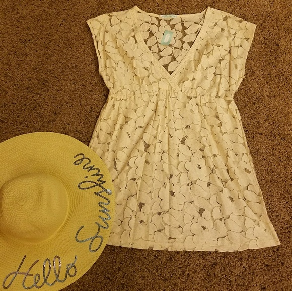 Maurices Other - Women's Sheer Floral Swim Cover Up Dress XL