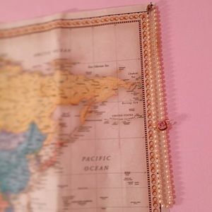 Antique Pearls and Flower Pin