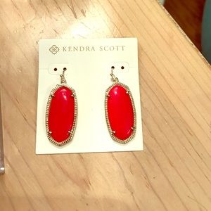 Red Kendra Scott Earrings