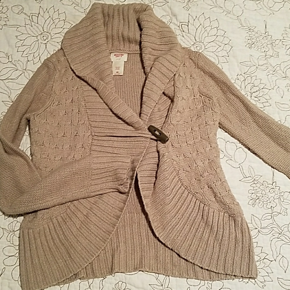 Tan overlay sweater