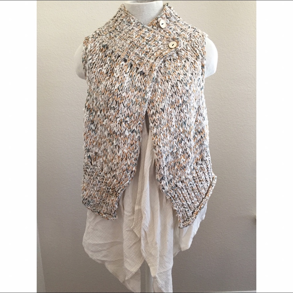 Anthropologie Knitted and Knotted Chunky Sweater