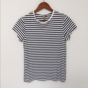 Asos Navy And White Striped Shirt