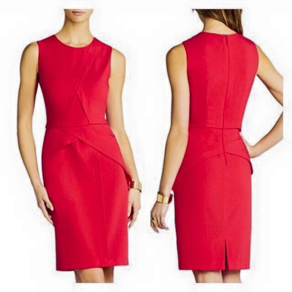NWT BCBG Red Sheath Dress