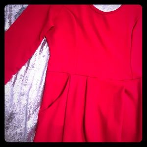 Little red dress w/ pockets!