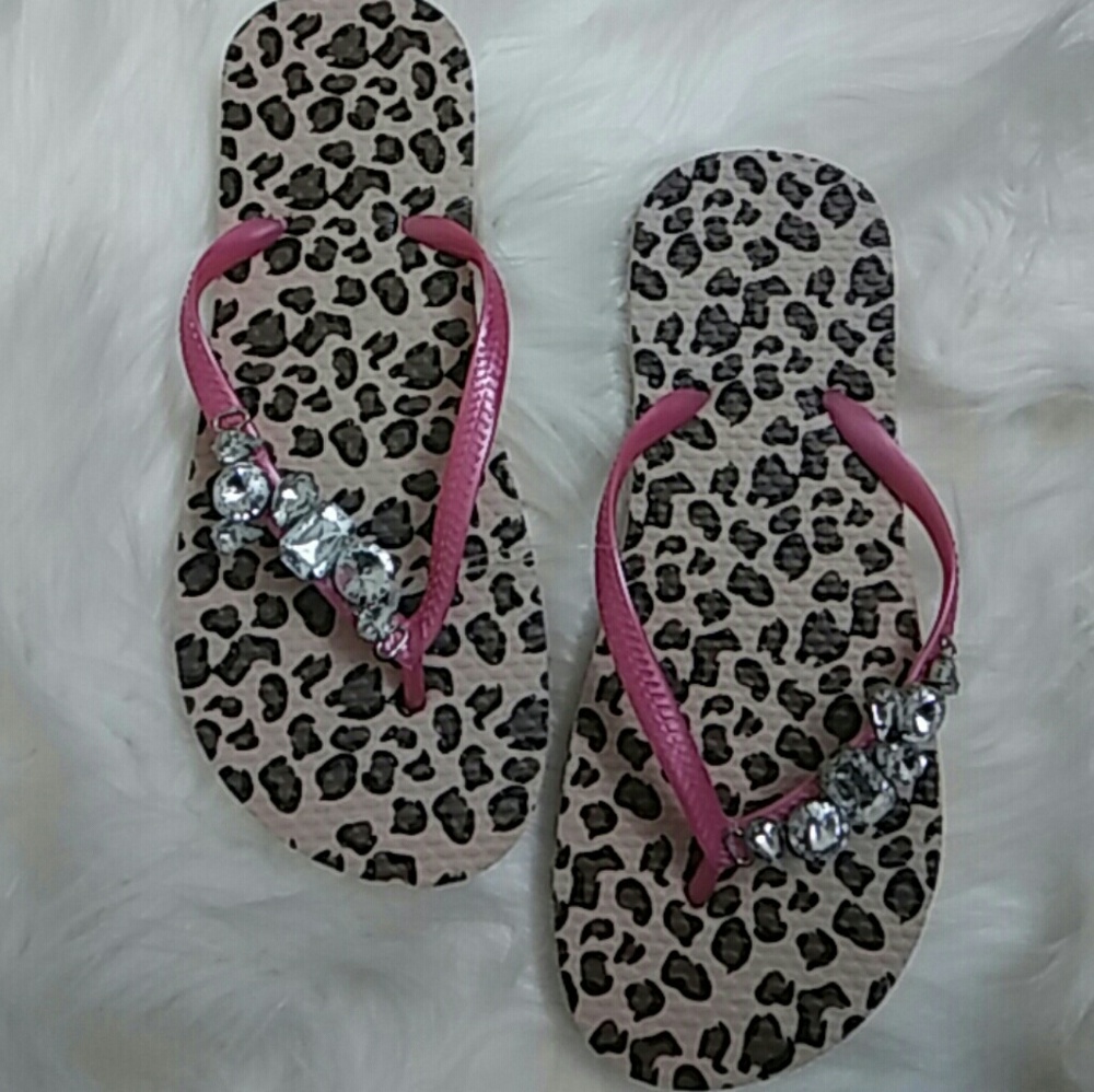 Rhinestone Flip Flops