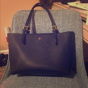 Tory Burch Small York Buckle Tote - Navy