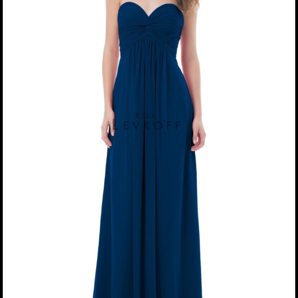 Bill levkoff 479 bridesmaid dress in navy
