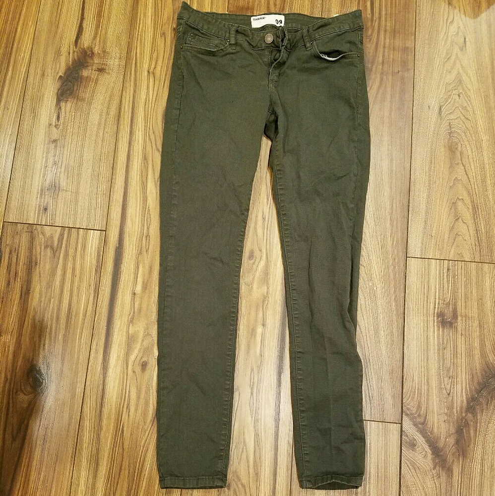 Garage army green jeans