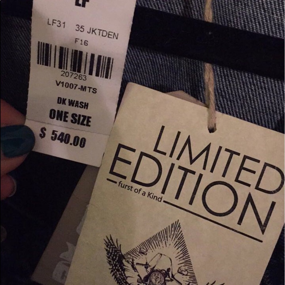 LF limited edition distressed denim jacket - Picture 2 of 3