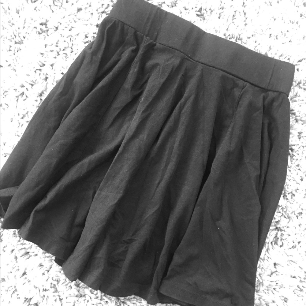 All Black Mini Poodle Skirt