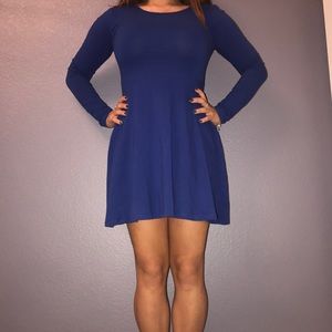 Royal blue skater dress