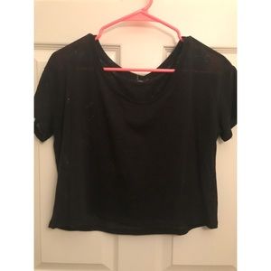 Black crop top