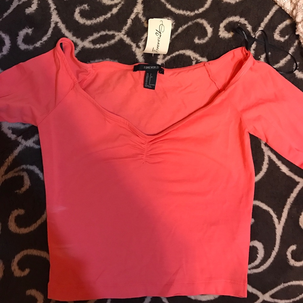 NWT Forever 21 3/4 Length Sleeve Top