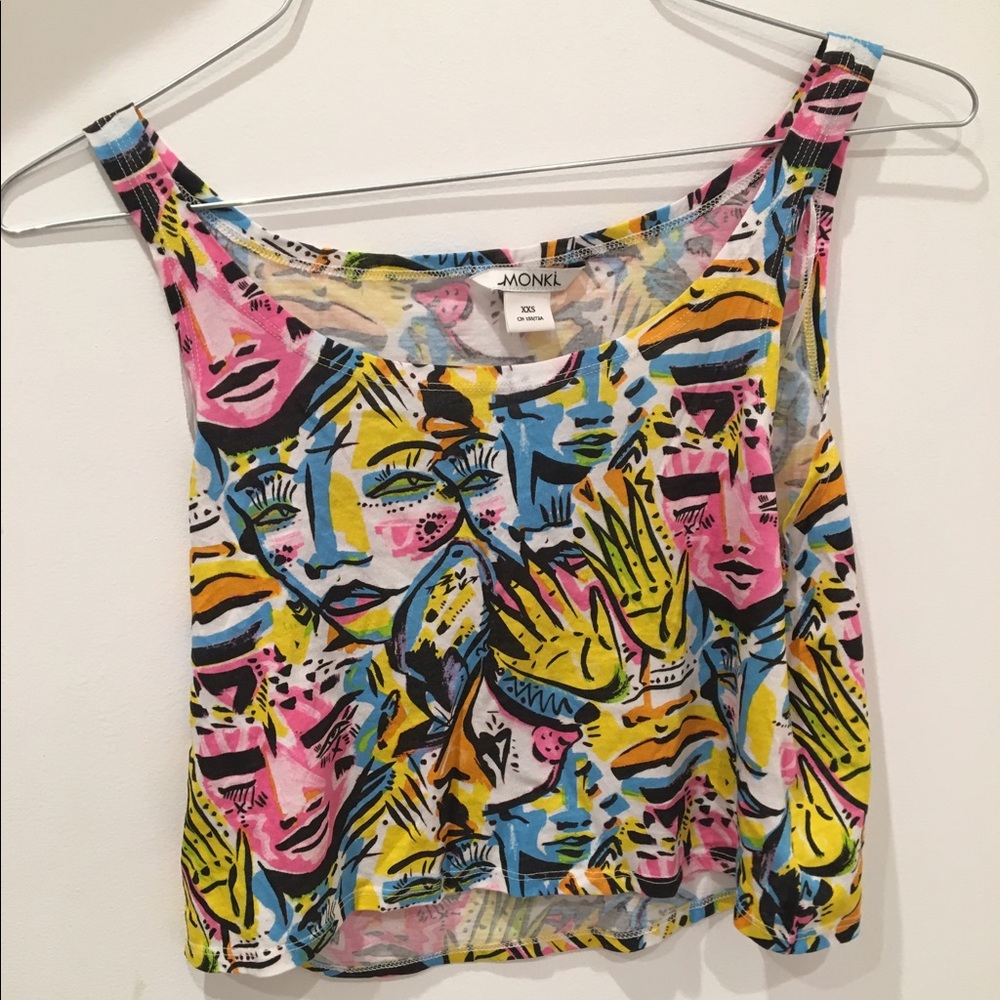 abstract tank top