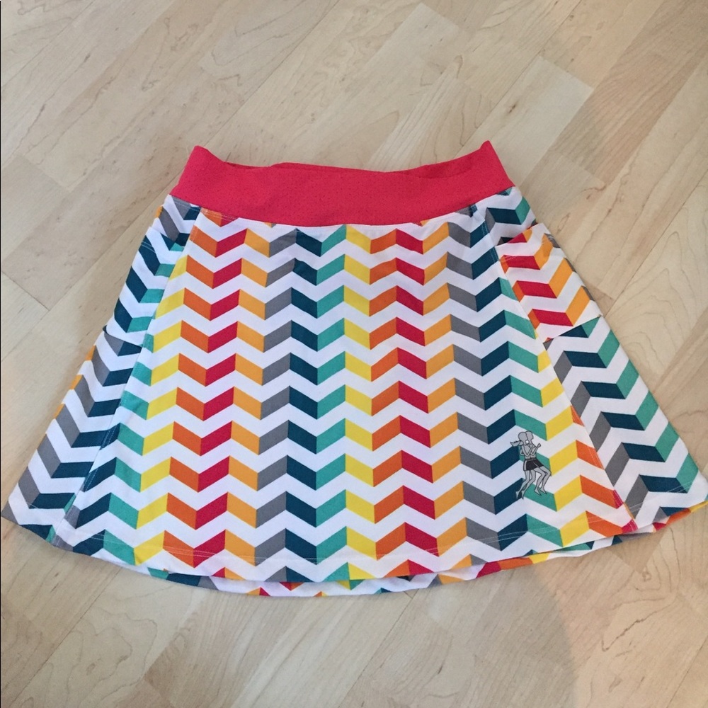 Like new Rainbow Chevron Running Skirt, size 2