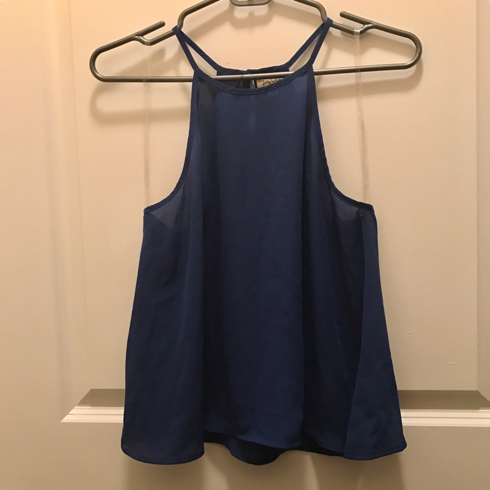 Navy blue top
