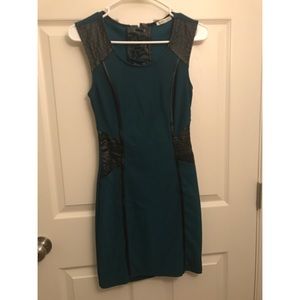 Teal bodycon dress