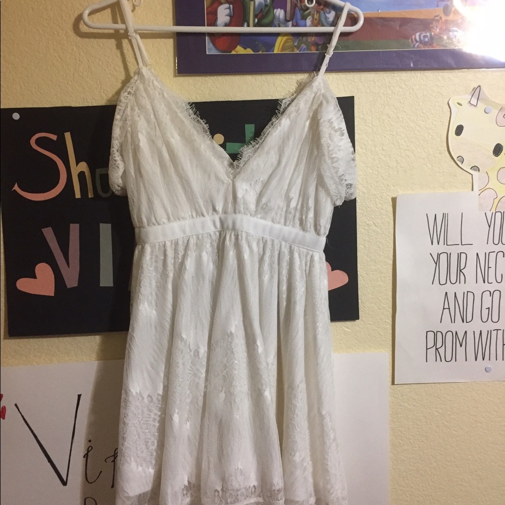 Off the shoulder lace dress
