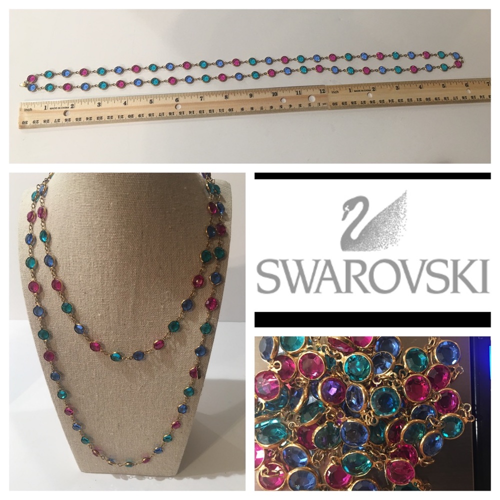 SWAROVSKI Bright and colorful crystal necklace