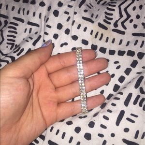 Faux diamond bracelet!
