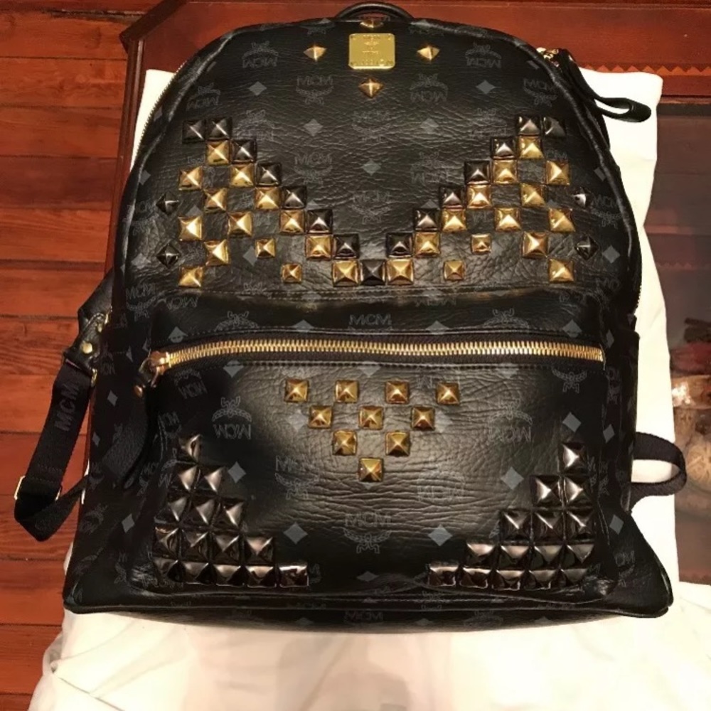 MCM Black Stark BackPack Large .