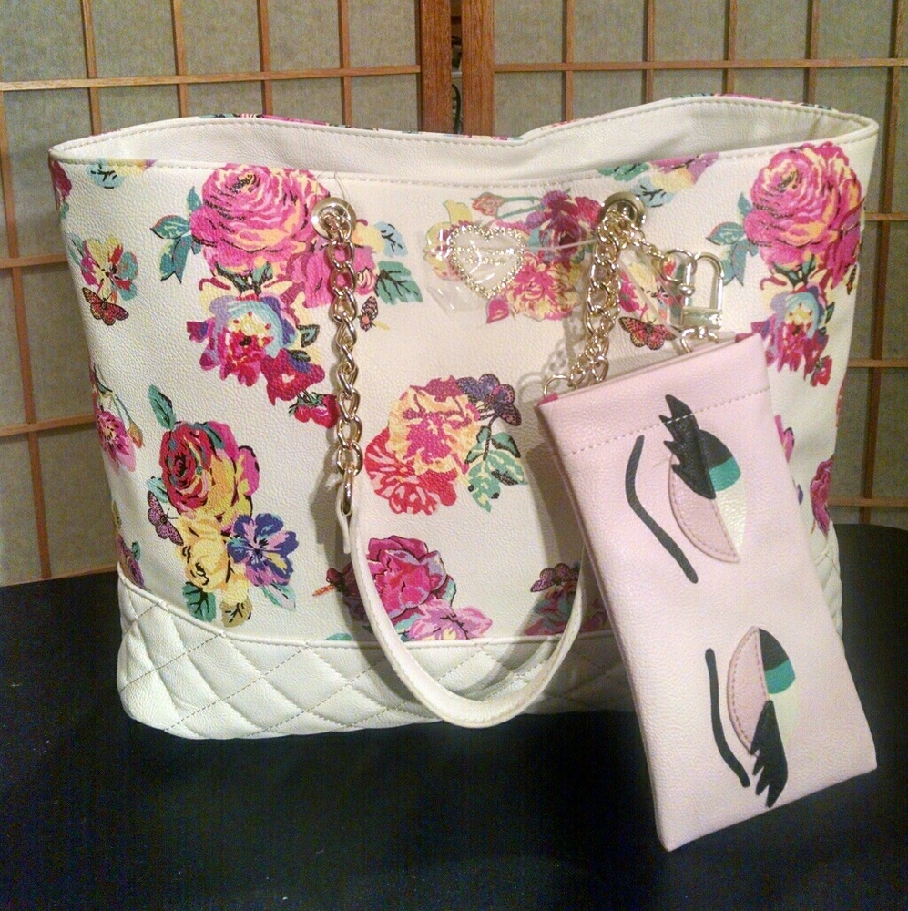 Betsey Johnson Floral Tote