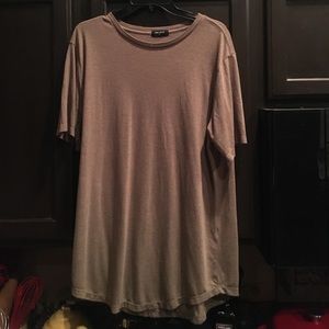 Brown forever 21 swoop tee (long tee)
