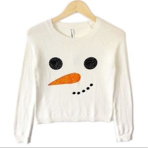 BETHANY MOTA snowman Christmas sweater