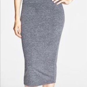 Nordstrom Saavy Leith Midi Skirt in Gray
