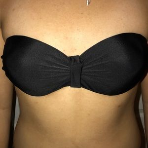 Black Bandeau Bikini Top