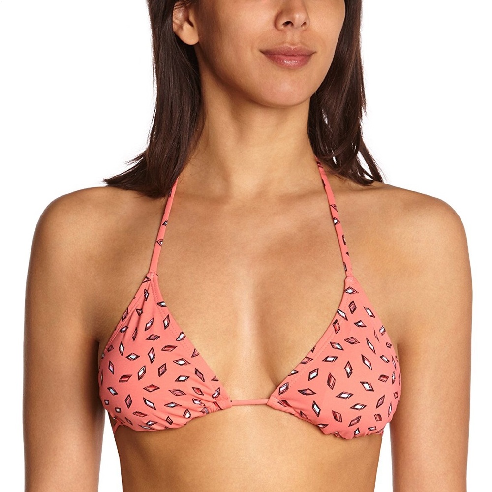 BCBGeneration Printed Triangle Bikini Top