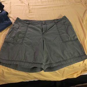 Lane Bryant Gray Khaki shorts