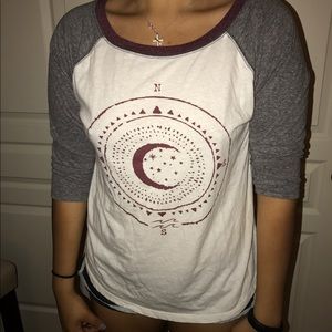 Printed Baseball Tee