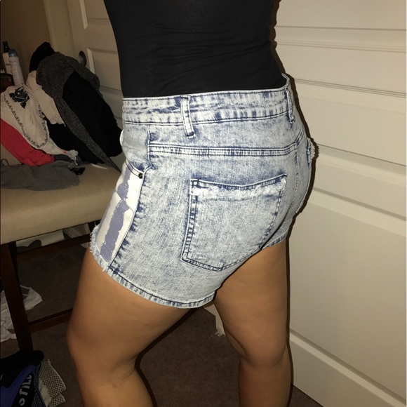 American Flag Demin Shorts - Picture 2 of 2