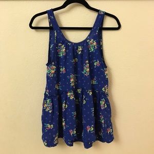Floral Hollister tank top