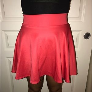 Red Skater Skirt