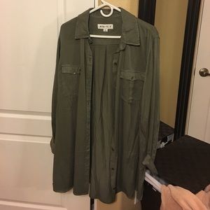 Olive Green Long Sleeve Jacket