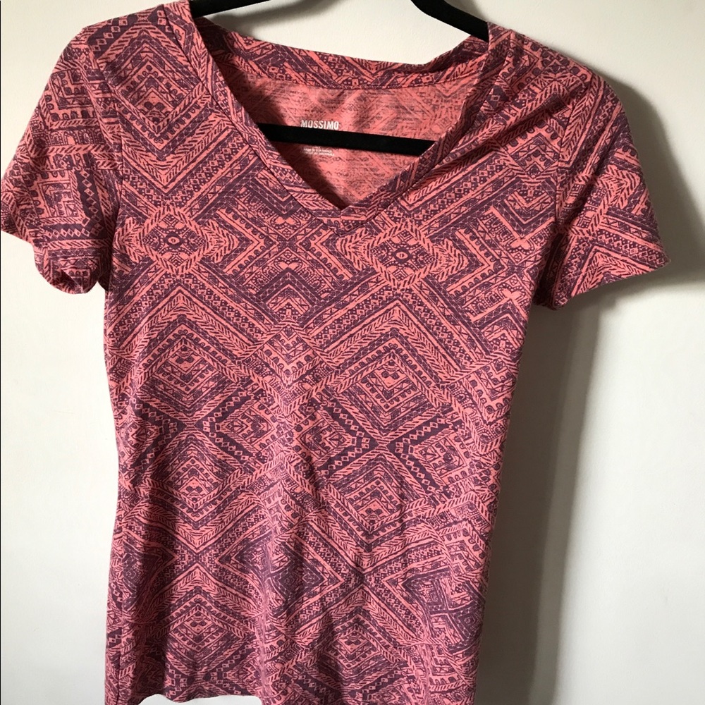 Colorful V neck shirt