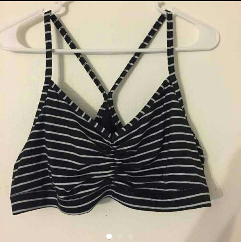 Old navy striped light support sports bra