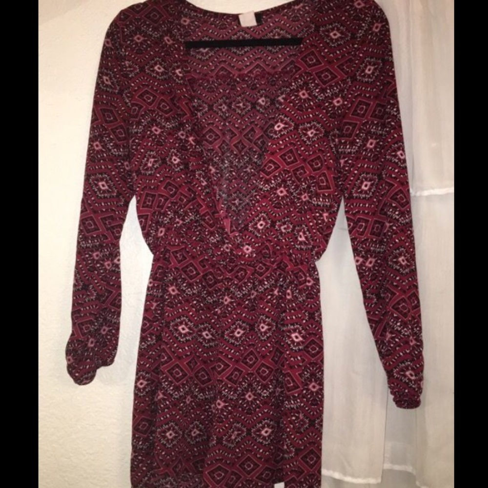 Burgundy Romper