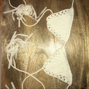 crochet bikini top
